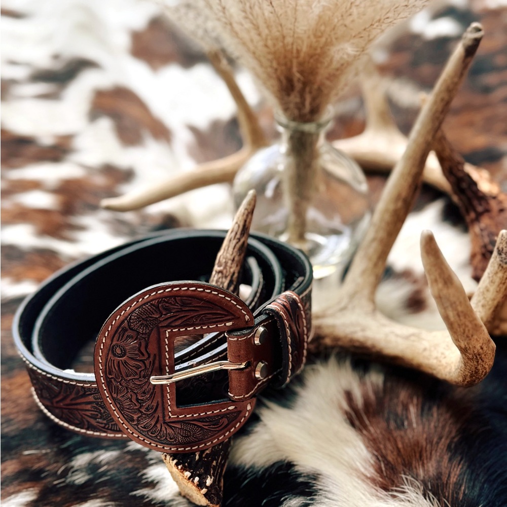 Brown Leather Women’s Belt